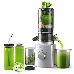 Cold Press Juicer with 8 Juice Bottles
