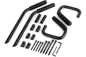 Car Wild Boar Front Grab Handles Grab Bar Rear Front Grab Black Safety Handle for Jeep Wrangler (Black)