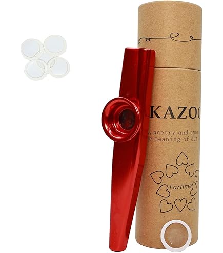 SUNYIN Kazoo En Bois, Magnifique Coffret Cadeau Pour Enfants Et Adultes, Emballage Cadeau De Jouets Pour Instruments De Musique Pour Tous Les Ages, Instrument Le Plus Simple (ruban