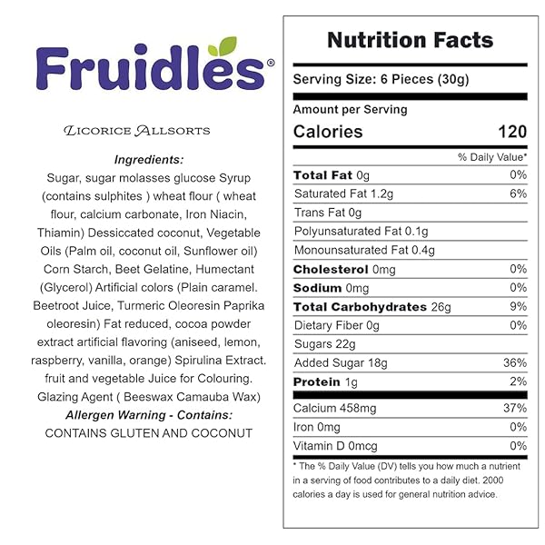 FRUIDLES LICORICE ALLSORTS GUMMIES, ALLSORTS CANDIES, A TASTY MEDLEY OF DELICIOUS LICORICE TREATS, NON-GMO (ALLSORTS LICORICE ASSORTMENTS, 1 POUND)