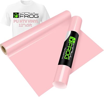 VINYL FROG HTV Heat Transfer Vinyl Roll 30.5x155cm Light Pink for T-Shirts