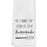 Cilrii Funny Kitchen Towels - Funny Waffle Decorative Bathroom Towels, Funny Dish Towels, Funny Hand Towels for Kitchen, 16 x 24 Inches