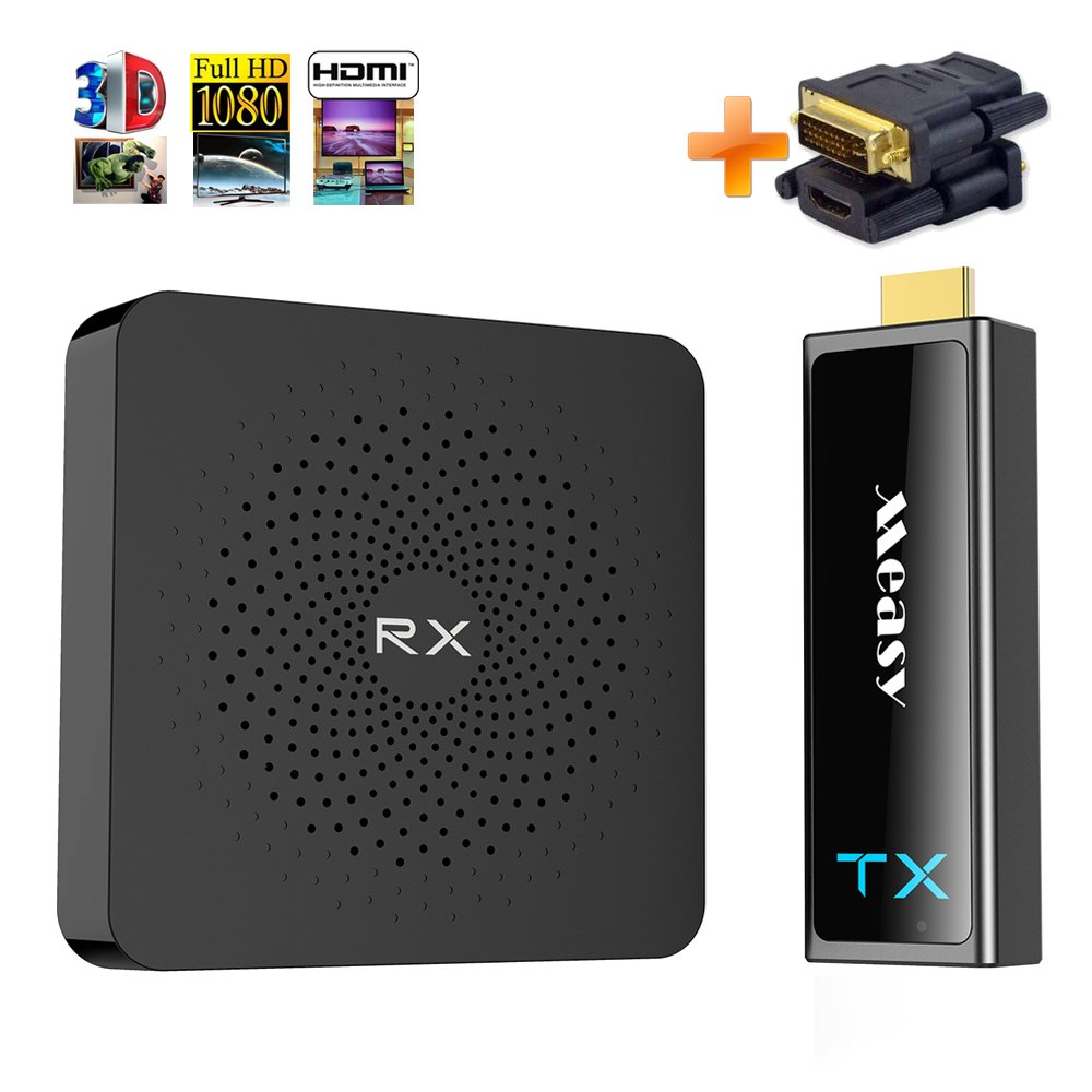 Measy MWTV2KIT01 MyWirelessTV2 Wireless HD Video Kit W2H MINI II 2+dvi to HDMI convector with transission distance 30m,plug and play 60GHZ