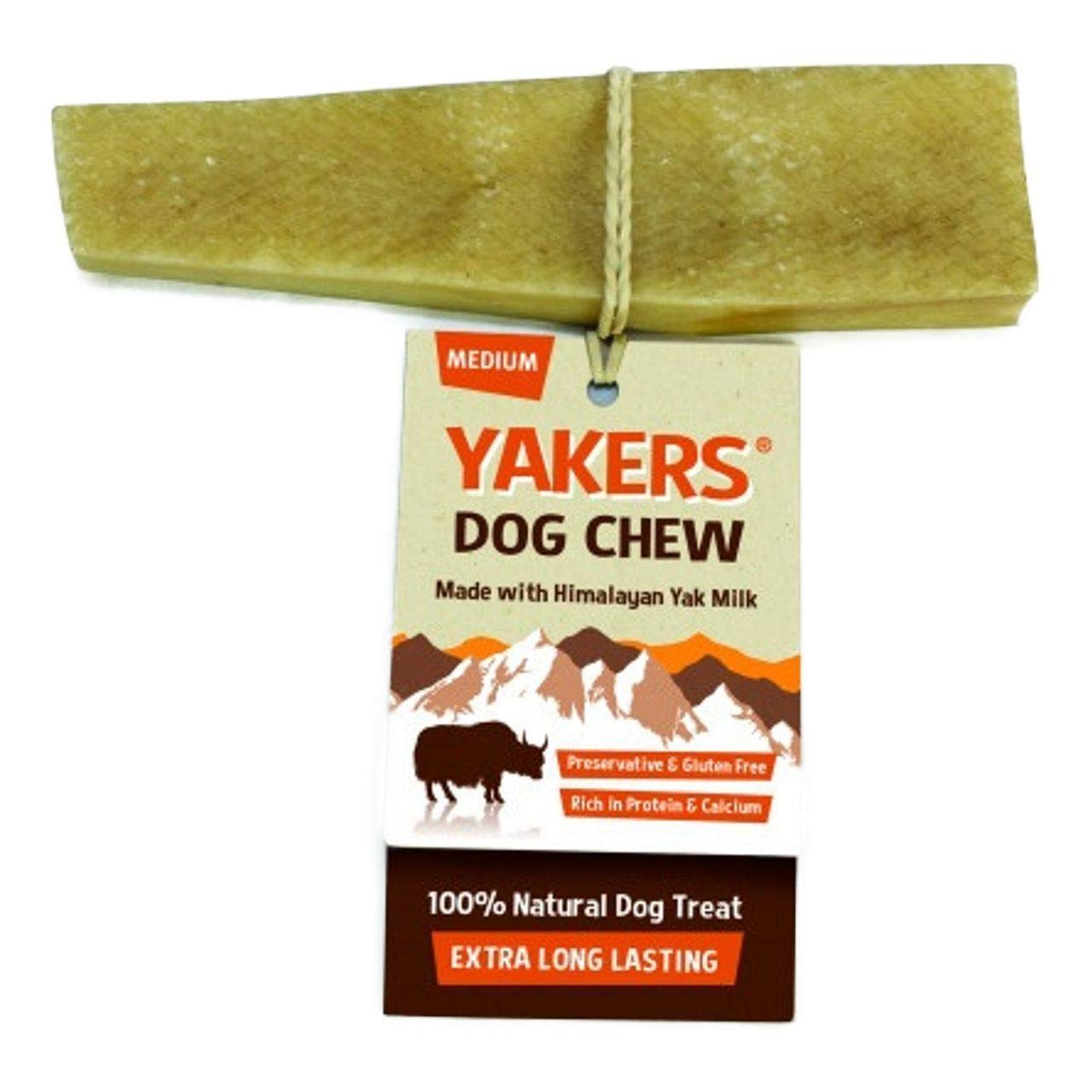 Yakers Dog Chew - Medium Milk Natural Gluten Free Dog Treat