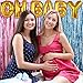 Zhanmai 2 Pieces Metallic Tinsel Foil Fringe Curtains Gender Reveals Tinsel Curtains with Balloons for Baby Shower Party Decoration