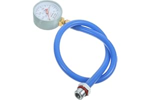 FAVOMOTO Exhaust Back Pressure Tester Kit, Professional Automotive Emission Detector with Hose and Adapters Universal Automotive Exhaust Back Pressure Gauge for Vehicle Diagnostics