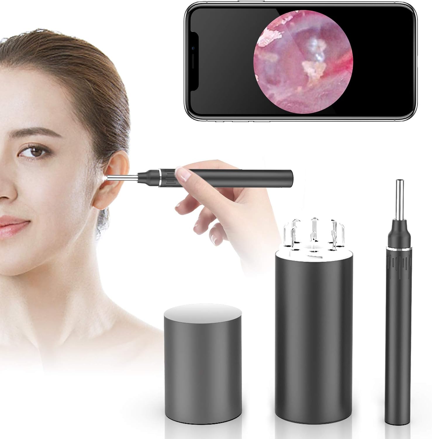 WiFi Otoscope Ear Wax Removal KitOVIFM 3.9mm HD Visual Amazon.co.uk