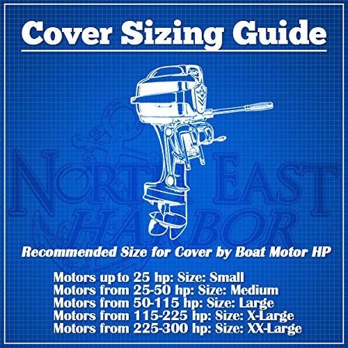 image for North East Harbor Trailerable Outboard Boat Motor Engine Cover Up to 2