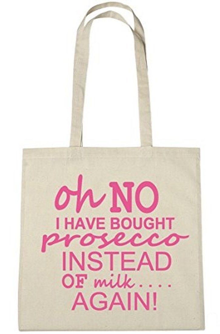 Oh No I Have Bought Prosecco Instead of Milk Again Cotton Shopping Tote Bag