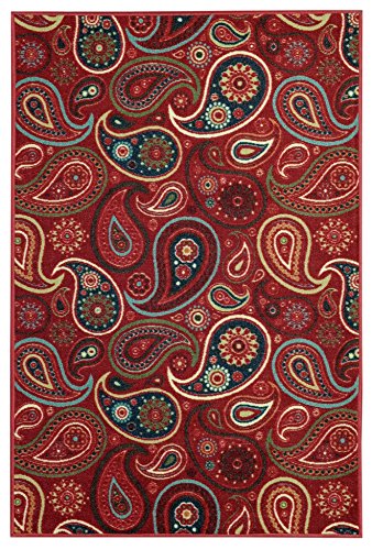 image for Maxy Home Kitchen Rugs and Mats - 2X6 - Non Skid, Rubber Backing, Wash