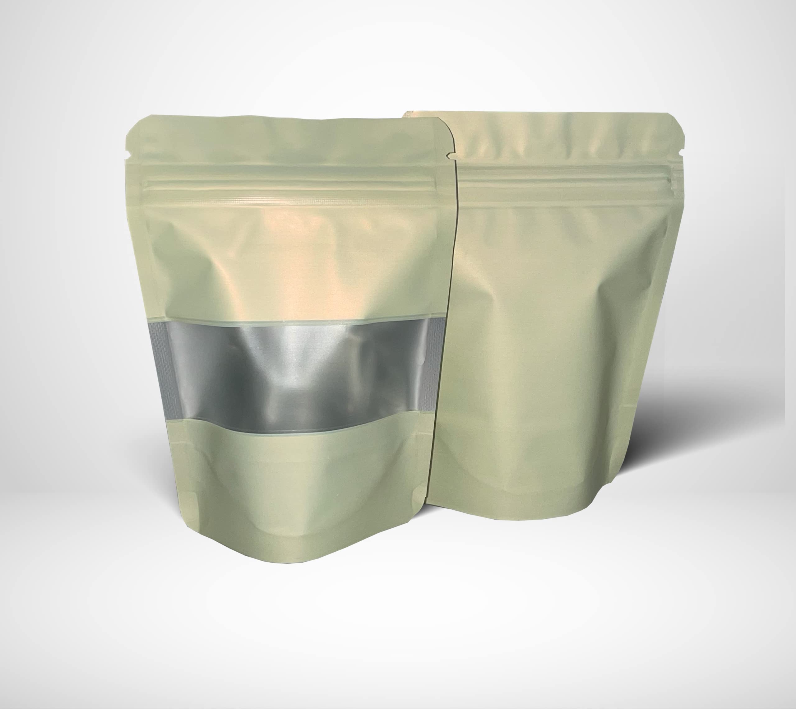 Cream Mylar Bags 3.5g Smell Proof Packaging x100