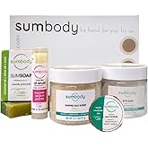 Sumbody USA Made Mini Self Care Gift Set - (6pcs) Men, Women, Teens, All Natural Aromatherapy Body Care Set Skin Care Box, Spa Baskets, Relaxation, Pampering, Christmas Holiday Appreciation Gifts