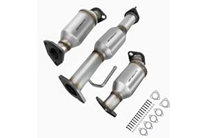 ABYSMAUTO Catalytic Converter Direct-fit Compatible with Buick Enclave 2008-2017, Chevy Traverse 2009-2017, GMC Acadia 2007-2017 3.6L V6 Catalytic Convertor Set (EPA Compliant)