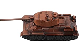 TOYANDONA Metal Tank Model: Vintage Army Tank Collectible - Detailed Diecast Military Vehicle - Miniature Car Sculpture for D