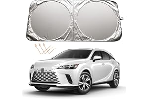 XHRING Windshield Sun Shade for Lexus RX RX350 RX 350 450 450H 450HL GX 460 470 RX450 RX450H GX460 GX470 RX350H LX Series Accessories, Car Front Window Sunshade Sun Visor Shield for Lexus