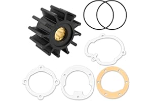 AQBB 2-1/4" 21951346 Water pump impeller compatible with Volvo Penta 825940, 860203 4.3L 5.0L 5.7L and more ，compatible with 