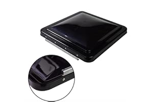 Leisure Coachworks 14 Inch RV Roof Vent Cover Universal Replacement Vent Lid Black for Camper Trailer Motorhome (Black 1-Pack)