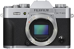 Fujifilm X-T20 Mirrorless Digital Camera, Silver (Body Only)