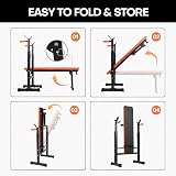 Panana Adjustable Weight Bench Home Gym Foldable Incline Decline view 3