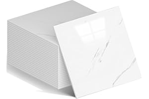 WAPANE Peel and Stick Tile Shower Waterproof Marble Tiles Wall Panels, 11.8"x11.8" Self-Adhesive Backsplash Tile, 10 Pack