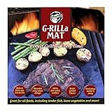 G-RILLa Grill Mat (3 Mats) Premium Non-Stick BBQ Grill Mats, BBQ Accessories, PFOA Free, Works on Gas, Charcoal, Electric Grill, Smokers.Reusable-Reversible 13 X 15.75