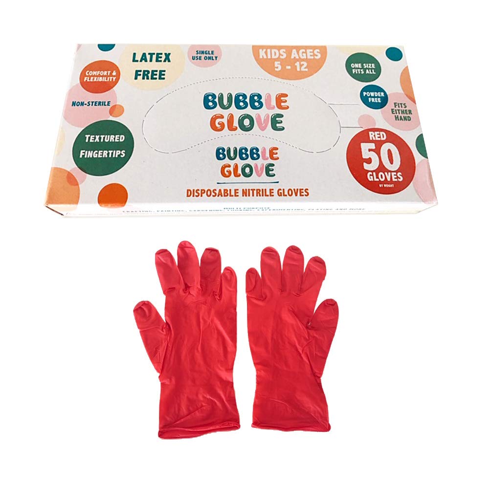 Bubble Glove Best Kids Nitrile Gloves (latex free, powder free, odorless) Prevent