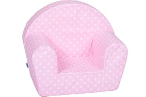 Delsit Kids Couch for Toddlers - Comfy Armchair for Children, Lightweight Foam Sofa and Reading Chair with Removable Cover, Made in Europe