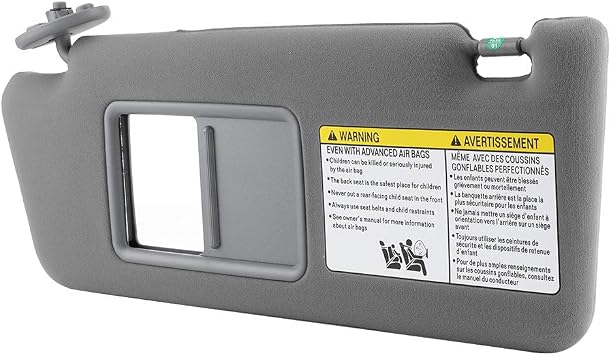 Amazon Com Qiilu Driver Side Sun Visor Driver Left Side Sun Visor Replacement 74320 04180 B1 Fit For Tacoma 2005 2012 W O Light Gray Automotive