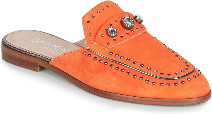 womens orange mules