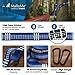 MalloMe XL Hammock Straps - Hammock Tree Straps Set (2 Strap Included 500 lbs Each) 26 Loops & 100% No Stretch Suspension System Kit Camping Hammocks Accessories - Carabiners NOT Included (Blue)