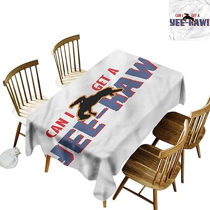 Amazon Com Tim1beve Resistant Table Cover Western Yee Haw Pattern