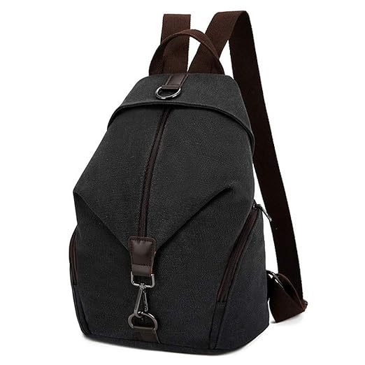 Rucksack Damen Rovinci Canvas Tasche Handtasche Große Umhängetasche Frauen Tagesrucksack Schultertasche Reiserucksack Schulrucksack Backpack Rucksacktasche Sporttasche für Uni Schule Büro Arbeit