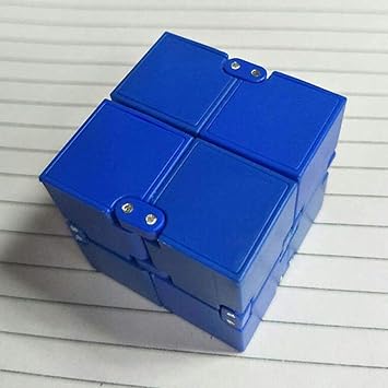 ellaroom Smart Magic Cube Stress Relief Anti Anxiety Puzzle Variants Galaxy ADHD Fidget Toy(None Blue)