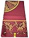 Quality Bazin Fabric 6 Yards/Maroon Damask Fabric Bazin African/Quality African Fabric/African Print B102