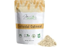 BABY SHEA 100% ORGANIC Shea Organics Colloidal Oatmeal Powder | Gentle Soothing Bath Treatment for Sensitive Skin | Natural Oat Bath for Babies & Adults | Ideal for DIY Skincare & Soap Making | 16 Ounce- Pack of 1