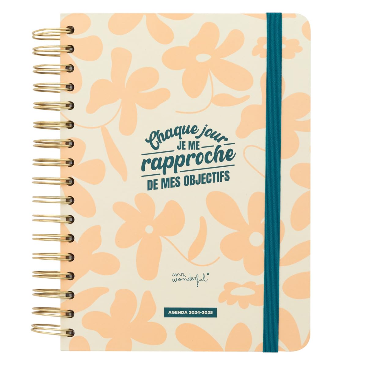 Mr. Wonderful – 2024 Daily Planner – Every day I get closer to my goals (22.6 cm x 17 cm)
