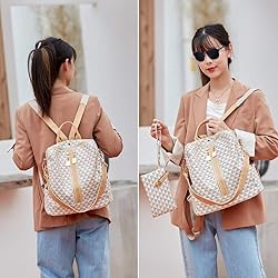 Makes Backpack Purse for Women, PU Leather
