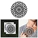 Tattify Large Mandala Temporary Tattoo - Pollinate (Set of 2) - Other Styles Available and Fashionable Temporary Tattoos - Tattoos that are Long Lasting and Waterproof
