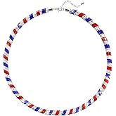 AKAIXI Baseball/Football Necklace Sparkly Rhinestone Baseball Game Day Chain Accessories for Men Women Team Players Lovers Gift