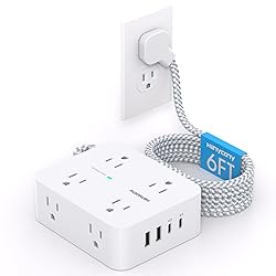 PD 30W USB C Power Strip Surge Protecor, HANYCONY 8