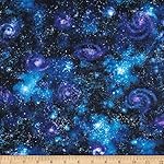 Stargazers Space Dust Dark Nightfall Fabric By The Yard