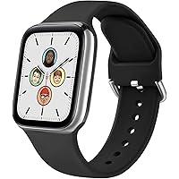 Funeng Bands Compatible with Apple Watch Band 38mm 40mm 42mm 44mm, Soft Silicone Sport Wristbands Replacement Strap with…