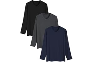 Latuza Men's Bamboo Viscose Pajama Shirt Long Sleeve Soft Sleep Top