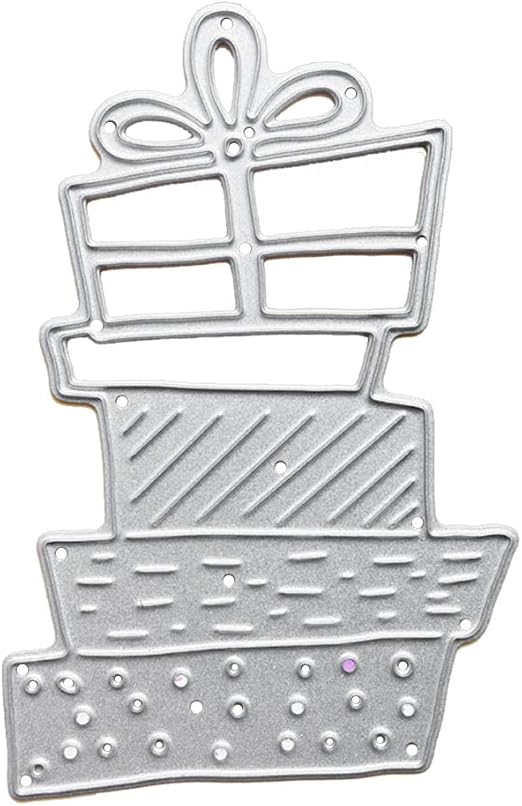F8F - Plantilla de metal para troquelado, diseño de caja de Navidad: Amazon.es: Hogar