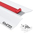Ginchain Garage Door Seal Top and Sides, 36FT Garage Weather Stripping Side Seal, Universal Weatherproofing Trim Weather Strip(White)