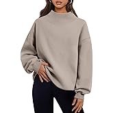 Trendy Queen Womens Oversized Sweatshirts Turtleneck Pullover Long Sleeve Hoodies Tops Fall Fashion Outfits 2026 Clothes