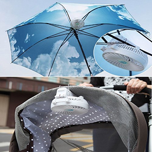 LUMAND® Portable USB Mini Fan Battery Operated Handheld Cooling Fan