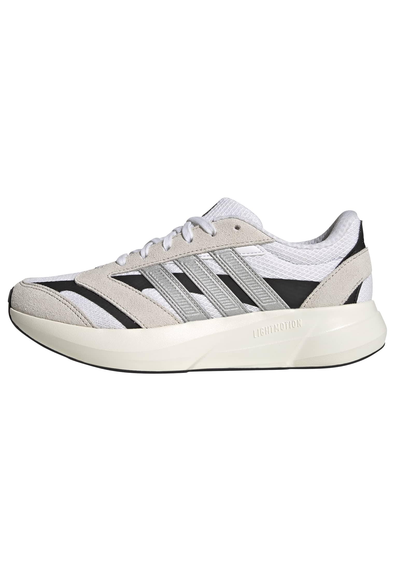 adidas Women’s Lightshift, White/Matte Silver/Black, 6.5