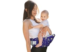 YooxArmor Baby Hip Carrier‌ - Infant Toddler Hip Seat for 0-36 Months (0-66 lbs). Adjustable Waistband, Breathable Mesh & Enhanced Safety, Side-Carry & Front Carry Options (Star)
