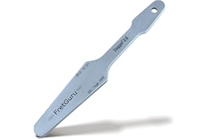 FretGuru Guitar Fret Crowning File - Dual Sided Dagger 2.0 - LG/XL and XXL/HUGE - Ideal for Frets between .095" to .118" wide - Professional Luthier Tool for Electric and Bass Guitars